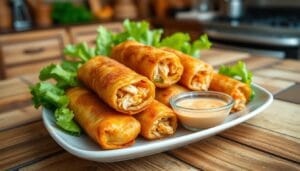 Buffalo Chicken Egg Rolls