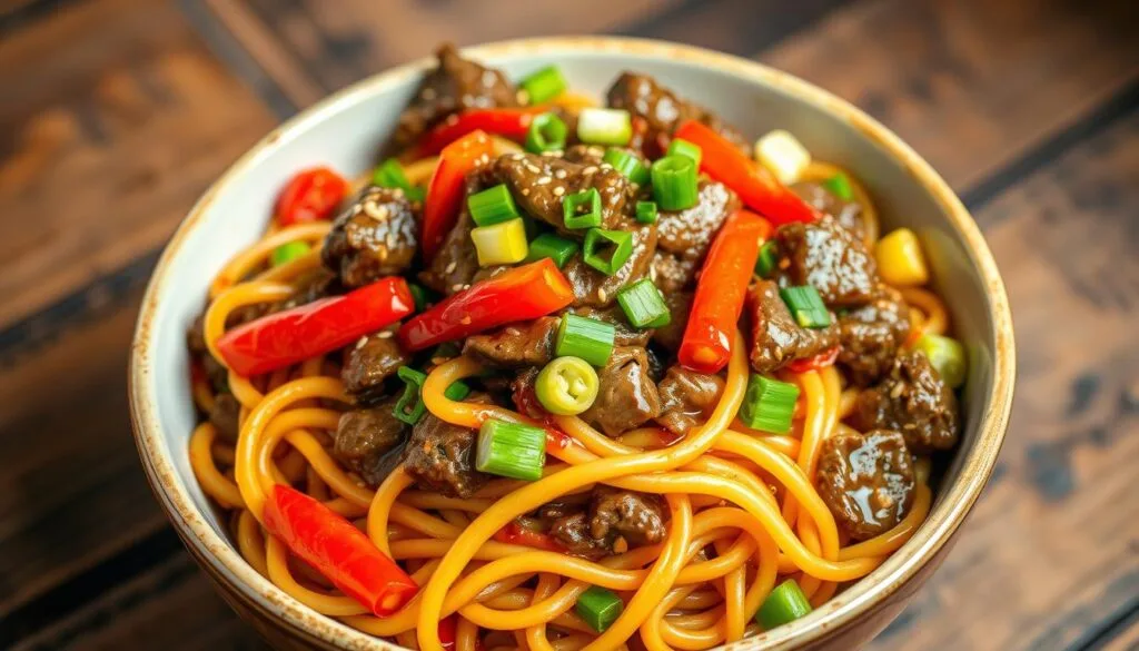 Mongolian Ground Beef Noodles sauce Mongolian Ground Beef Noodles sauce