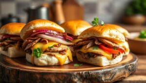 Philly Cheesesteak Sliders