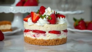 Strawberry Shortcake Cheesecake